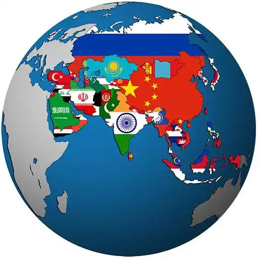 Play Political map of Asia with national flags - quiz APK