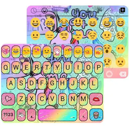 Free play online Pop Art Emoji Keyboard Theme  APK