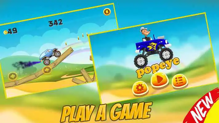 Play Popaye Hill Car Racing