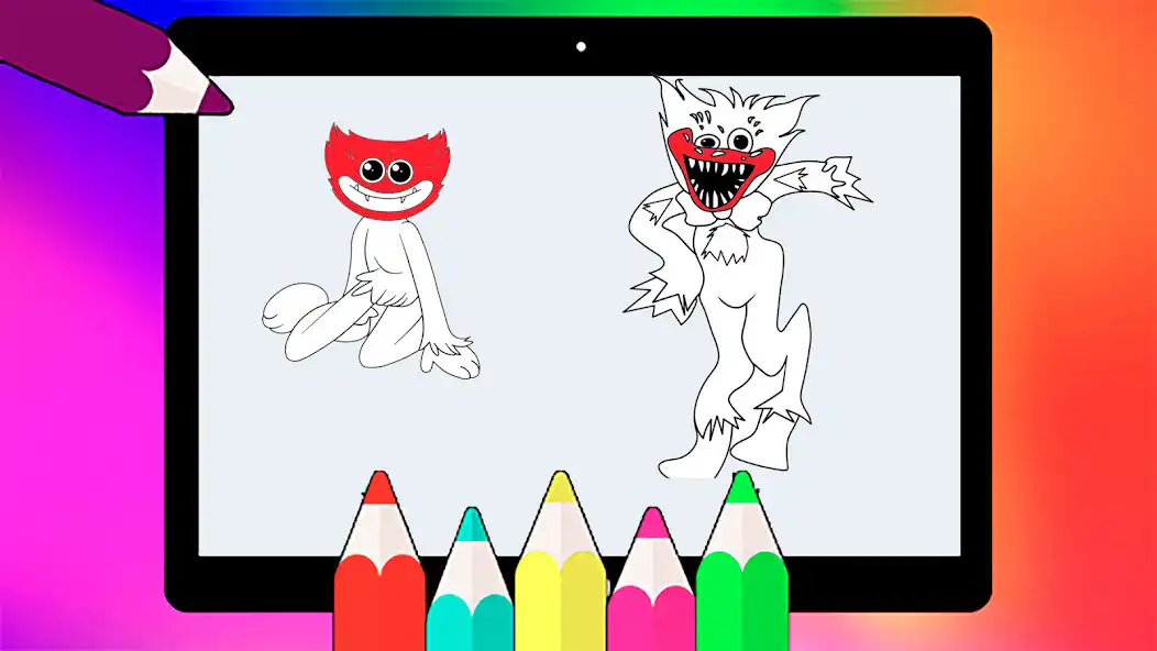 Play popply playtime coloring book  and enjoy popply playtime coloring book with UptoPlay