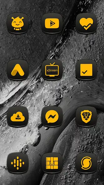 Play Pop Yellow On Black Icons as an online game Pop Yellow On Black Icons with UptoPlay