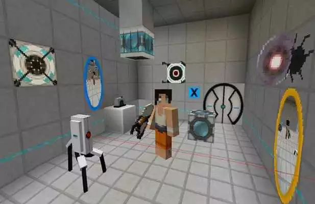 Play Portal 2 NEW Guns for MCPE mod