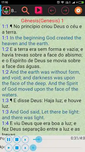 Play Portuguese English Audio Bible  and enjoy Portuguese English Audio Bible with UptoPlay