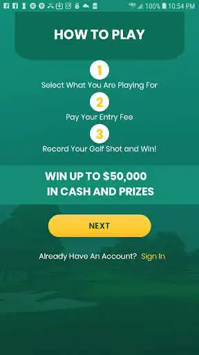 Play Powershot Golf - Hole In One Golf Contest as an online game Powershot Golf - Hole In One Golf Contest with UptoPlay