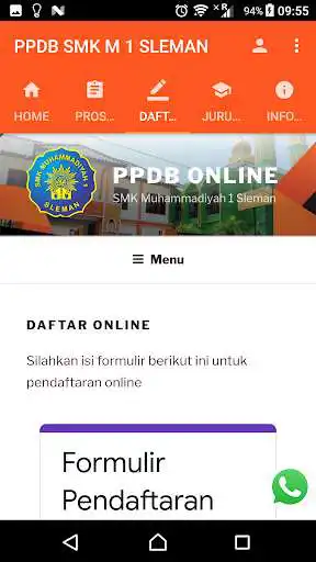 Play PPDB SMK M 1 Sleman as an online game PPDB SMK M 1 Sleman with UptoPlay