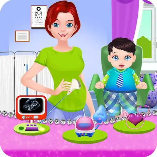 Play Pregnant Mom Birth Chic Baby APK