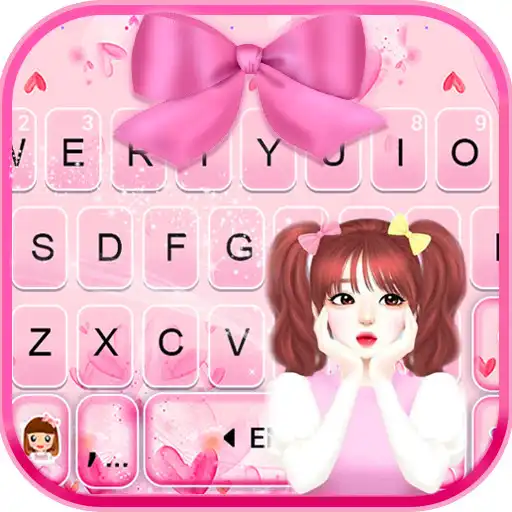 Play Pretty Bow Girl Keyboard Theme APK