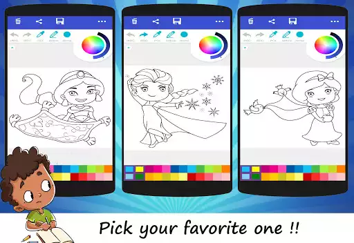 Play Pretty Princess Coloring Book as an online game Pretty Princess Coloring Book with UptoPlay