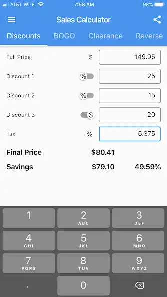 Play Price Discount Calculator