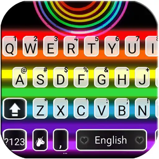 Play Pride Rainbow Neon Keyboard Theme APK