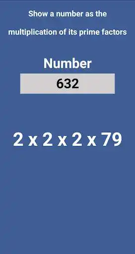 Play Prime factors of a number as an online game Prime factors of a number with UptoPlay