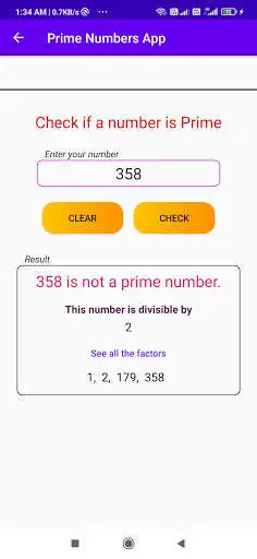 Play Prime Number App : check, composite, factorize etc as an online game Prime Number App : check, composite, factorize etc with UptoPlay