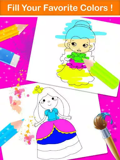 Play Princess Coloring Book & Drawing Book For Kids  and enjoy Princess Coloring Book & Drawing Book For Kids with UptoPlay