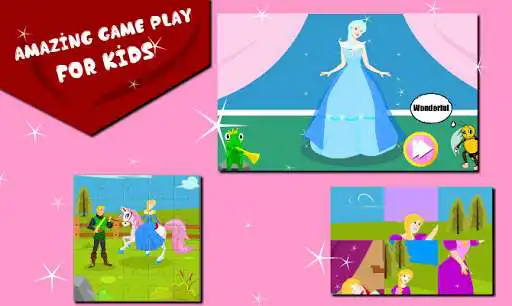 Play Princess Puzzle & Dressup : Little Bee Kids as an online game Princess Puzzle & Dressup : Little Bee Kids with UptoPlay