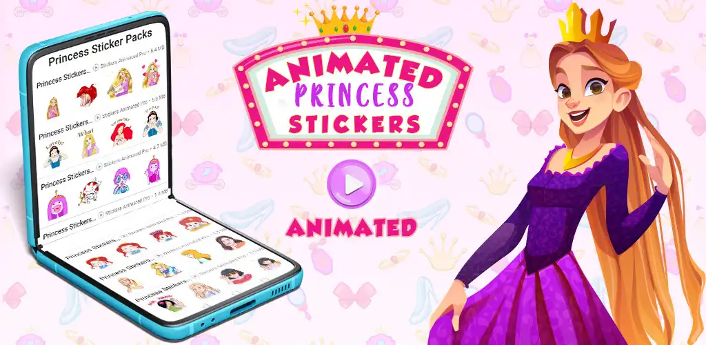 Play Princess Stickers Animated  and enjoy Princess Stickers Animated with UptoPlay