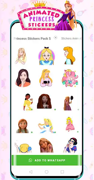 Play Princess Stickers Animated as an online game Princess Stickers Animated with UptoPlay