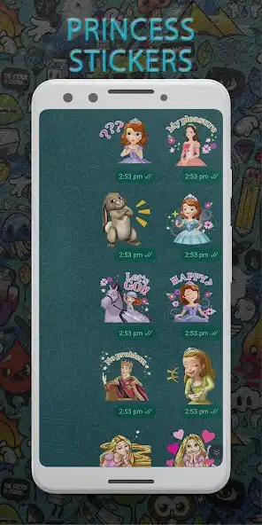 Play Princess Stickers for WhatsApp  and enjoy Princess Stickers for WhatsApp with UptoPlay