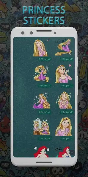 Play Princess Stickers for WhatsApp as an online game Princess Stickers for WhatsApp with UptoPlay