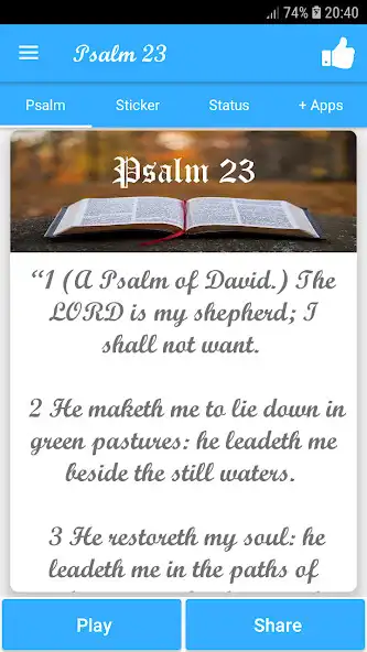 Play Psalm 23  and enjoy Psalm 23 with UptoPlay