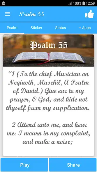 Play Psalm 55  and enjoy Psalm 55 with UptoPlay