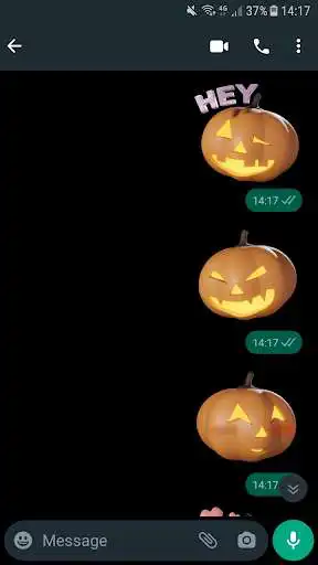 Play Pumpkin Stickers WAStickerApps as an online game Pumpkin Stickers WAStickerApps with UptoPlay