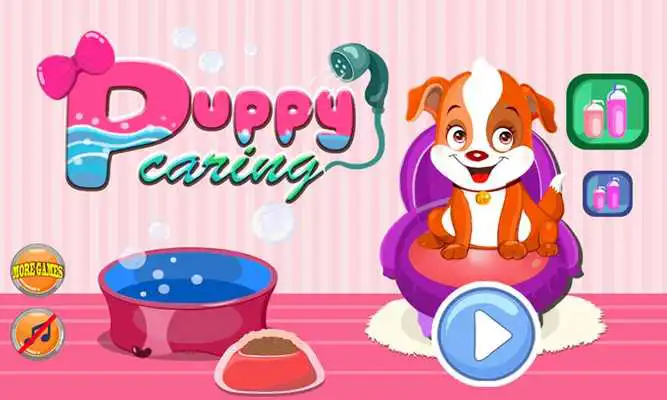 Play puppy caring