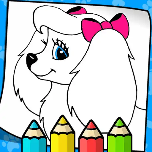 Play Puppy coloring book glitter APK