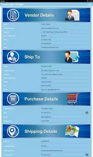 Play Purchase Order PO PDF Maker  and enjoy Purchase Order PO PDF Maker with UptoPlay