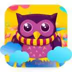 Free play online Purple cute Owl Keyboard  APK