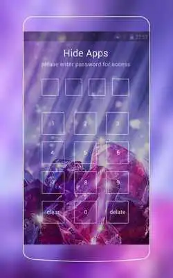 Play Purple Diamond luxury theme: glittering launcher