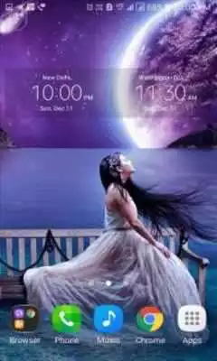 Play Purple Fantasy Live Wallpaper