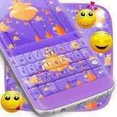 Free play online Purple Flowers Keyboard APK