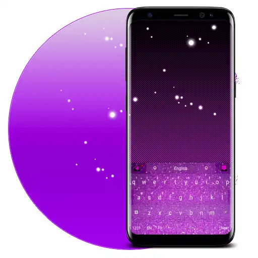 Play Purple Glitter Keyboard APK