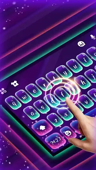 Play Purple Glow Keyboard Theme  and enjoy Purple Glow Keyboard Theme with UptoPlay