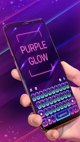 Play Purple Glow Keyboard Theme as an online game Purple Glow Keyboard Theme with UptoPlay