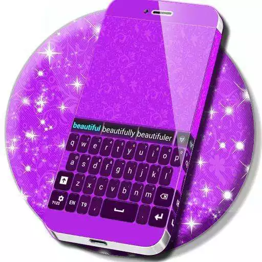 Free play online Purple Keyboard GO Theme  APK