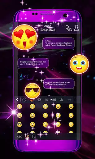 Play Purple Keyboard Theme as an online game Purple Keyboard Theme with UptoPlay