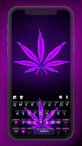 Play Purple Neon Weed Keyboard Background  and enjoy Purple Neon Weed Keyboard Background with UptoPlay