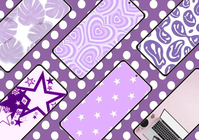 Play Purple Preppy Wallpaper as an online game Purple Preppy Wallpaper with UptoPlay