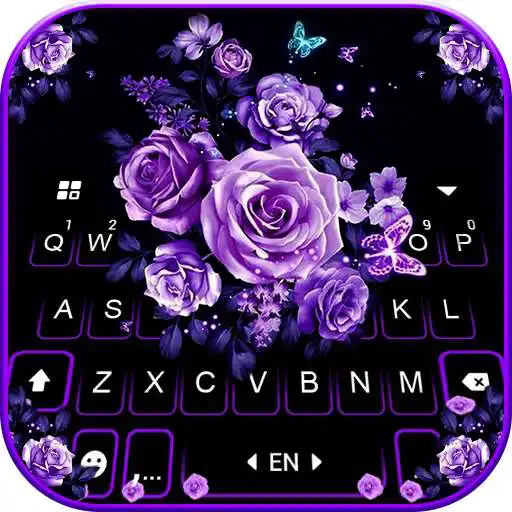 Play Purple Rose Bouquet Background APK