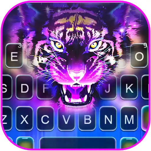 Play Purple Tiger Keyboard Background APK