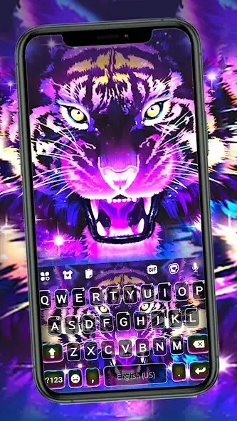 Play Purple Tiger Keyboard Background  and enjoy Purple Tiger Keyboard Background with UptoPlay