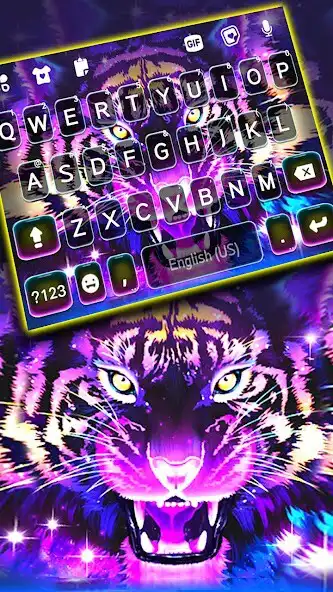 Play Purple Tiger Keyboard Background as an online game Purple Tiger Keyboard Background with UptoPlay