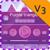 Free play online Purple triangle PlayerPro Skin APK