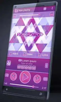 Play Purple triangle PlayerPro Skin