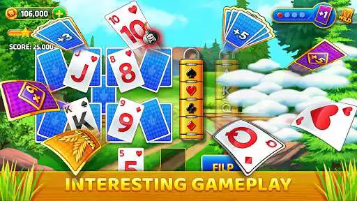 Play Pyramid Solitaire - Farm Trip as an online game Pyramid Solitaire - Farm Trip with UptoPlay