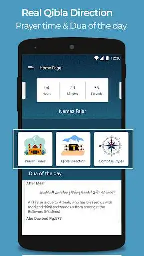 Play Qibla Direction Locator Compass with Prayer timing  and enjoy Qibla Direction Locator Compass with Prayer timing with UptoPlay