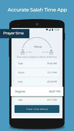 Play Qibla Direction Locator Compass with Prayer timing as an online game Qibla Direction Locator Compass with Prayer timing with UptoPlay