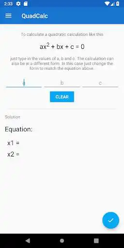 Play Quadratic Calculator - Solve quadratic equations  and enjoy Quadratic Calculator - Solve quadratic equations with UptoPlay