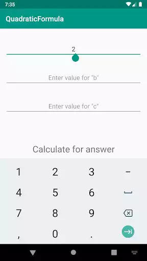 Play Quadratic Formula Calculator as an online game Quadratic Formula Calculator with UptoPlay